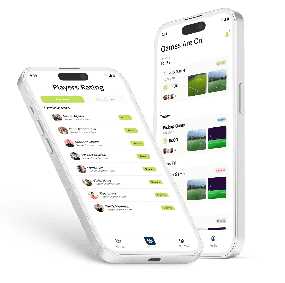 FT Play Mobile App Mockup
